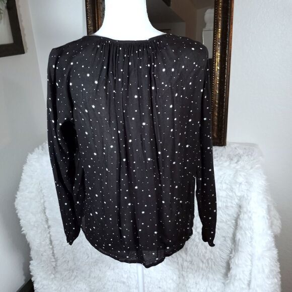 H&M BLACK TOP W/WHITE STARS SZ.4 EUC - Picture 5 of 9